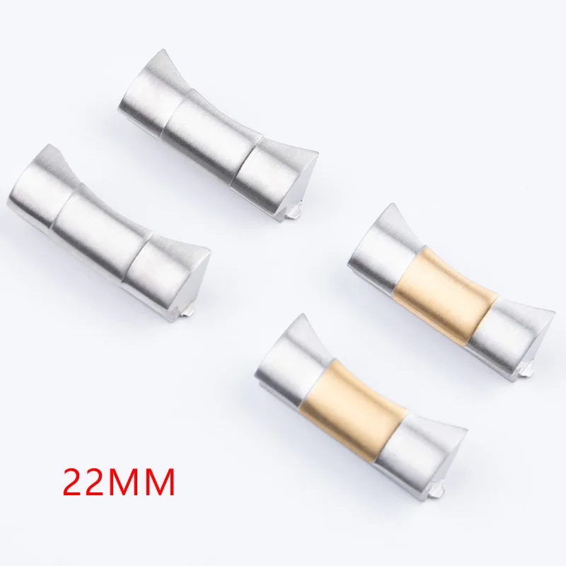 Premium Curved End Link for Tudor Black Bay Chrono Panda 1958 20mm 22mm Solid Steel Silver Gold Sport Men Replacement Watch Band