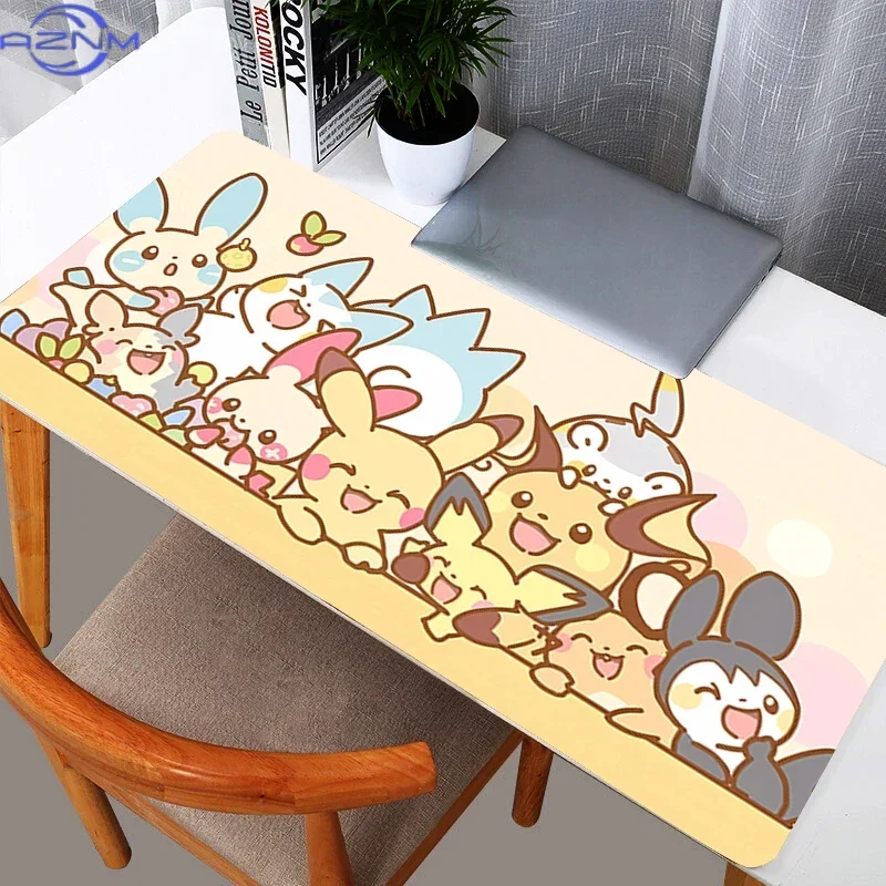 Mouse Pads Gaming Accessories Pokemon Pikachu Gabinete Gamer PC Computer Desk Mat XXL New Keyboard Durable Tablet Mousepad
