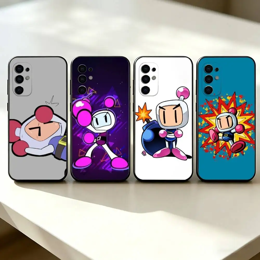Horror game B-Bomberman-n Phone Case For Samsung S25,S24,S21,S22,S23,S30,Ultra,S20,Plus,Fe,Lite,Note,10,Black Cover