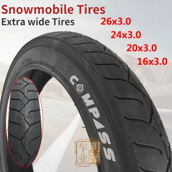 Snowmobile 16/20/24/26*3.0 inner and outer tire ATV 16-Inch 20-Inch Perambulator 3.0 Ultra wide tire