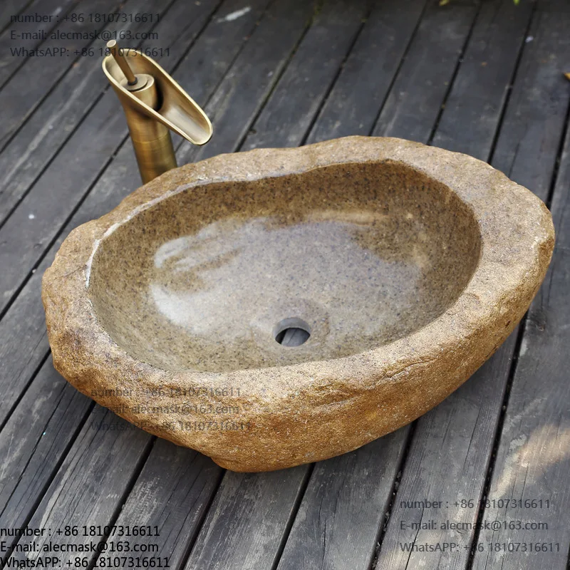 

Outdoor basin Stone Retro platform Natural stone Art basin