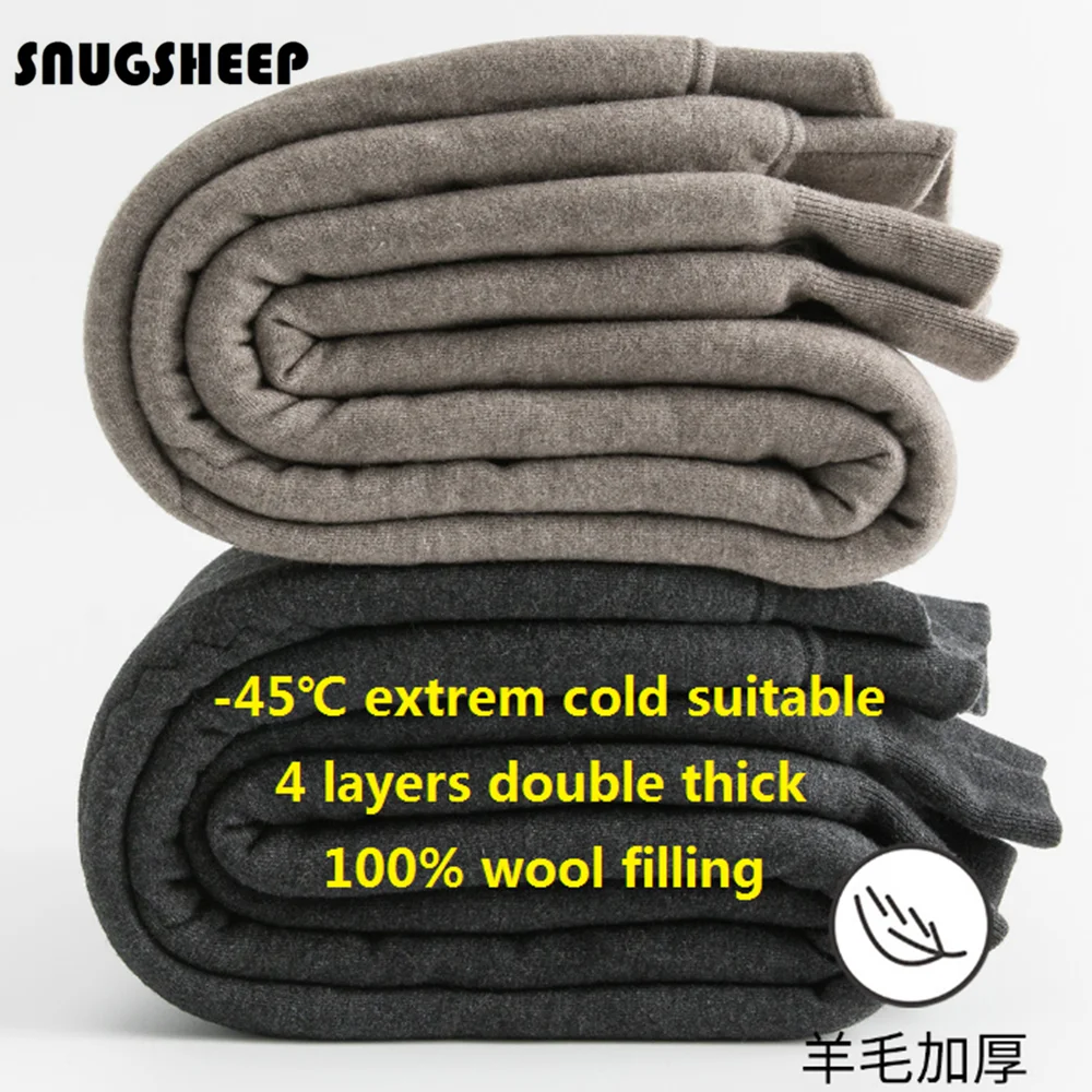 super thick warm merino wool leggings man winter thermo thermal men underwear thermos women clothing man long johns clothes for