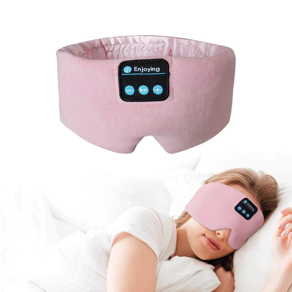 

Mask To Sleep With Bluetooth Cotton Material Wireless Headphones For Sleeping Unisex Sleep Mask For Travel