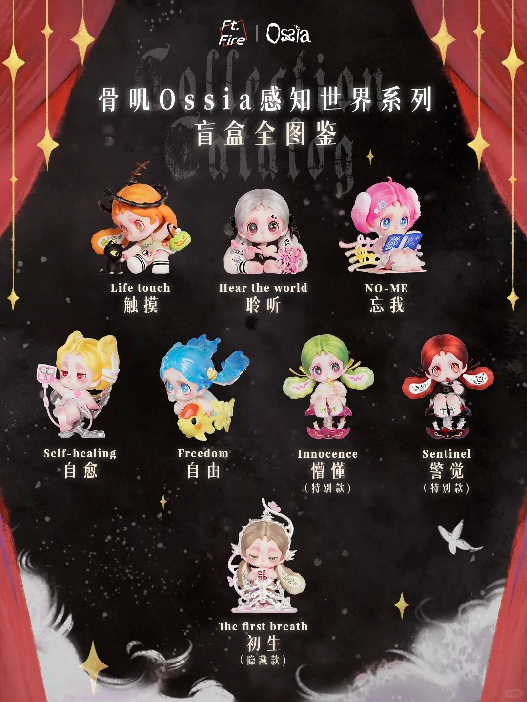 

Authentic Bone Ji Ossia Perception World Blind Box Girl Ornament Trendy Toy Doll Handmade Creative Gift Collectible