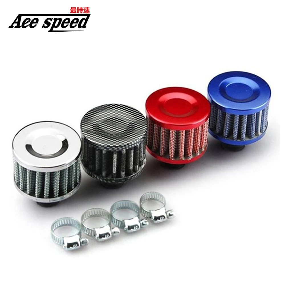 Universal 12mm Motorcycle Oil Cold Air Intakes for Cars Filter Kit Crank Case Vent Cover Breather