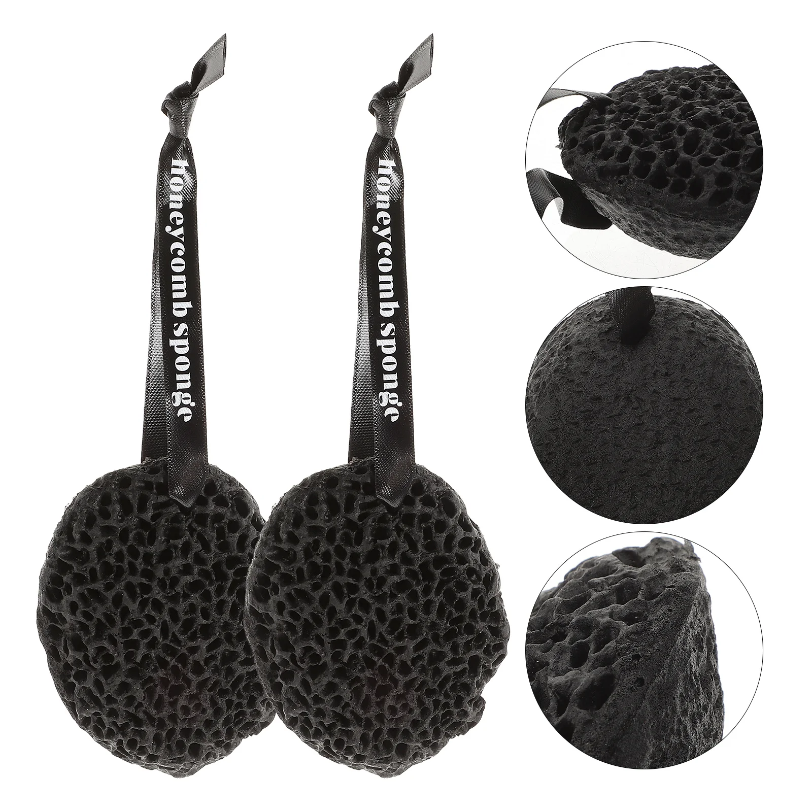 

3Pcs Shower Sponge Drop-Shaped Honeycomb Exfoliator Massage Body Bath Scrubbers Deep Clean Bath Exfoliator Massage Sponge