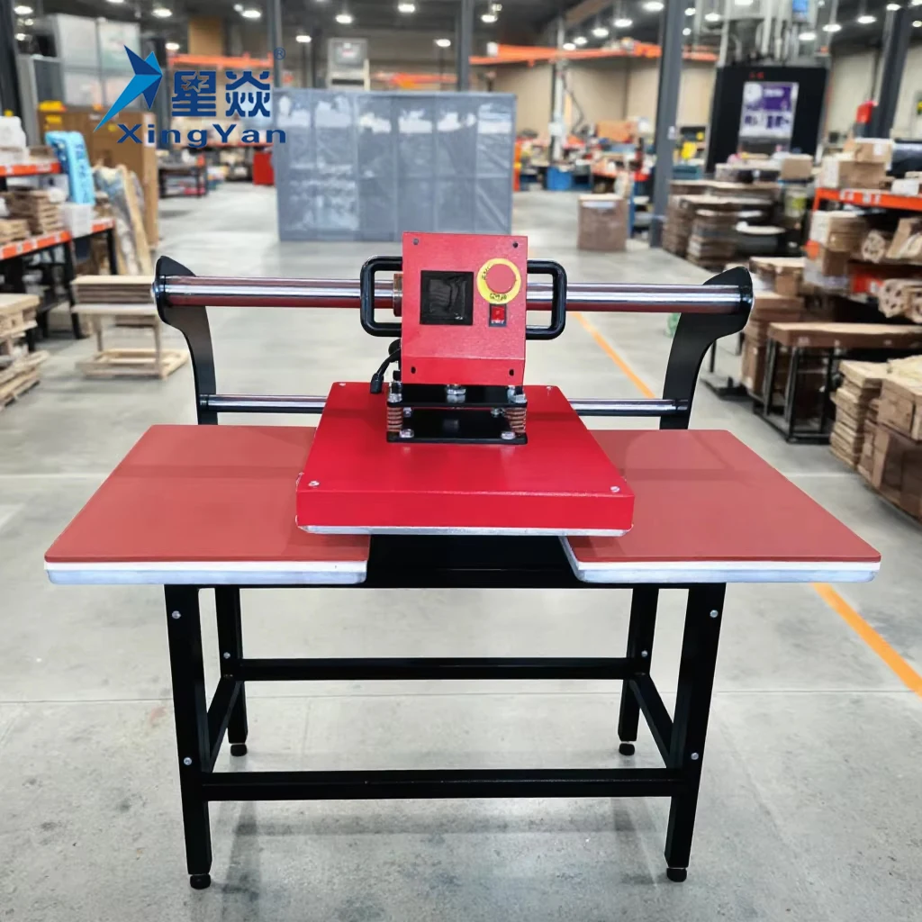 

Xingyan Pneumatic 16x24 Inch Automatic Pneumatic Double Station Heat Press Machine T-shirt Heat Transfer Sublimation Machine