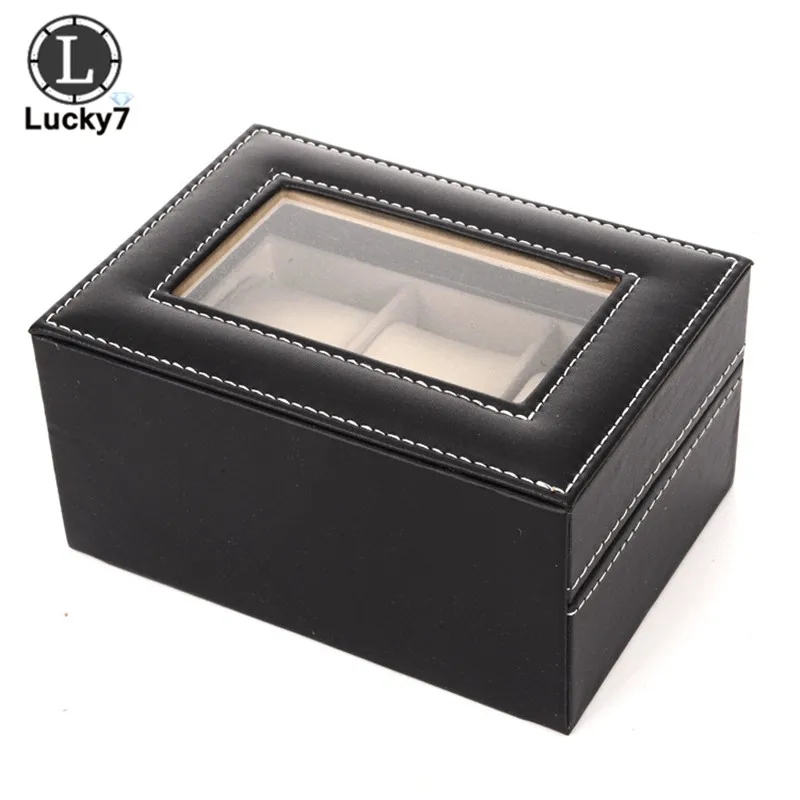 3 Grids Watch Organizer Display Brilliant Box with Soft Leather Pillows Watch Box PU Leather Watch Case Holder Organizer Storage