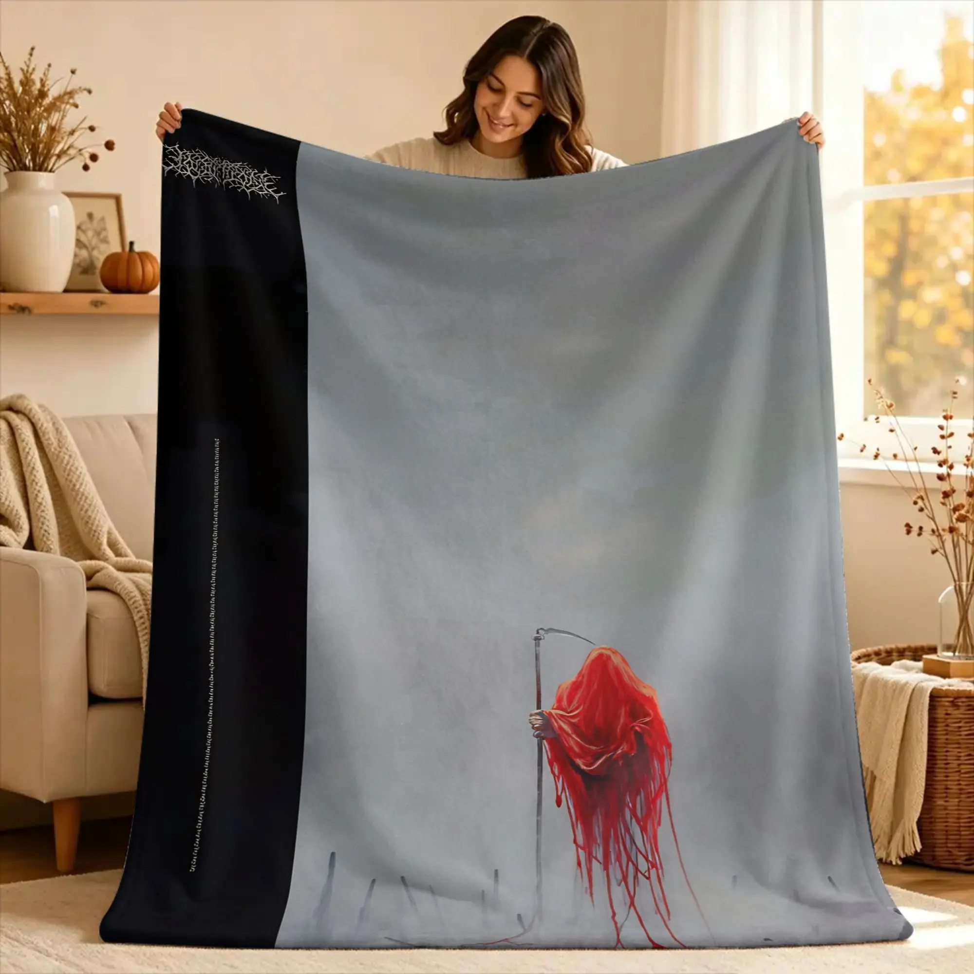 L-Lorna Shore Plush Blanket Child  Flannel Throw Blanket For Living Room Soft Custom Quality Bedspread Birthday Gift