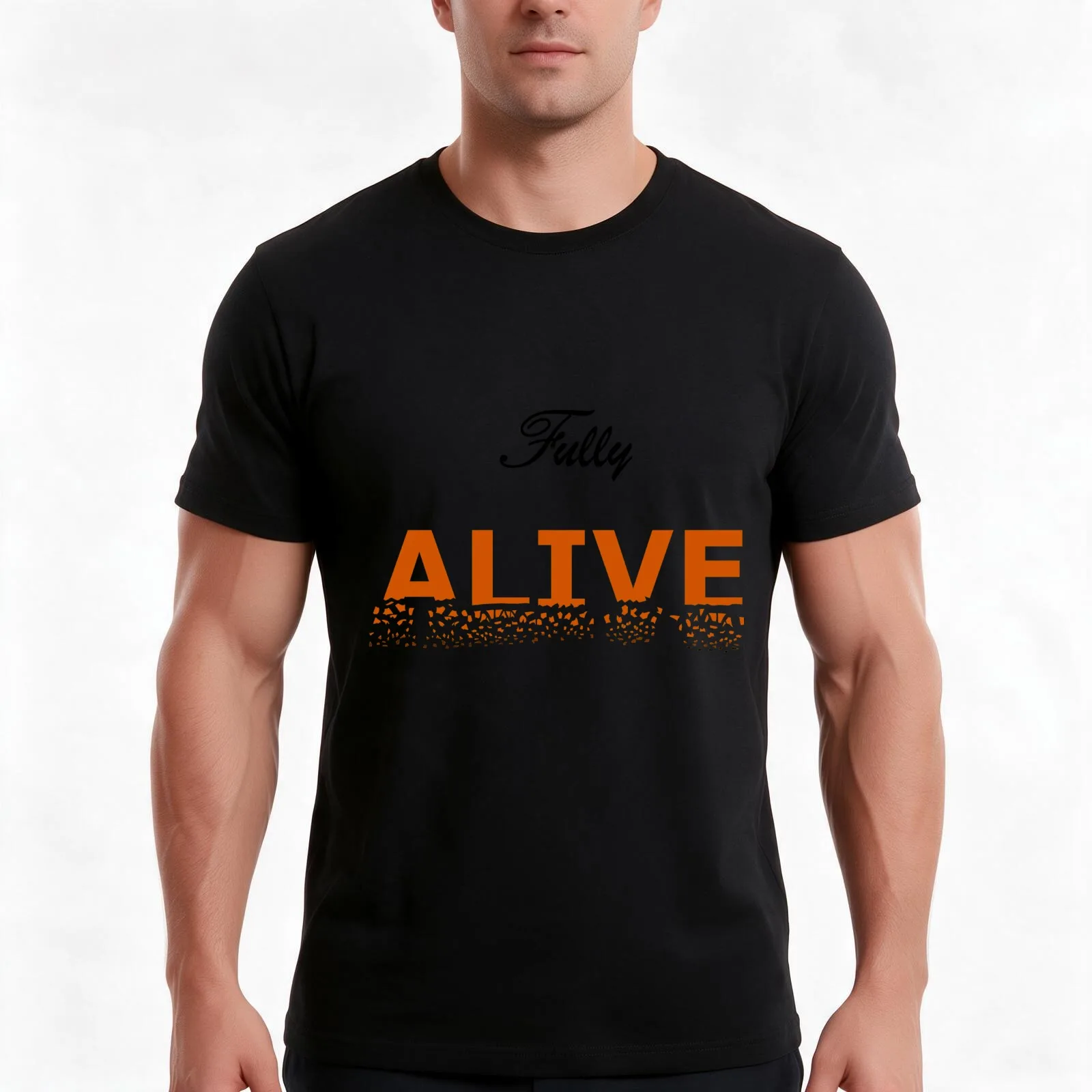 Fully Alive (Flyleaf) Punks Not Dead T-Shirt, Summer Casual Cotton Tee, Oversized Streetwear Tops, Vintage Graphic Print