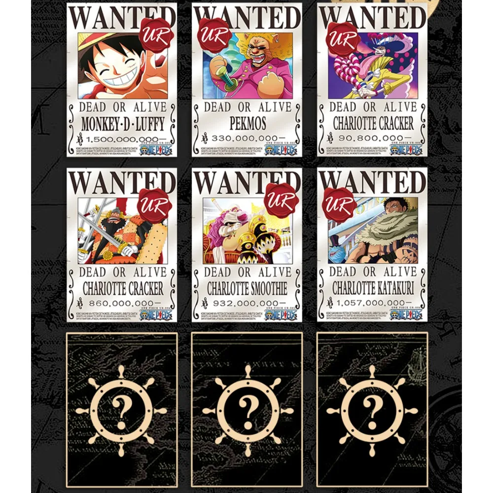 Anime ONE PIECE Card Pirate Squad High Quality Nanotechnology Frosting Laser Right Angle Thick Card Collection Children Gifts