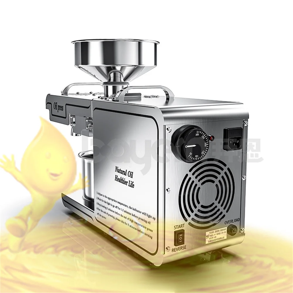 Automatic 4-6 Kg/H Cocoa Cold Oil Press Machine  Making Processing Mill Machinery Seed  Presser