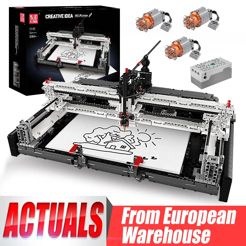 

Mould King 13181 Creative Building Block MOC APP Programming Plotter Model Assembly STEM Brick Toys Kids Christmas Gifts