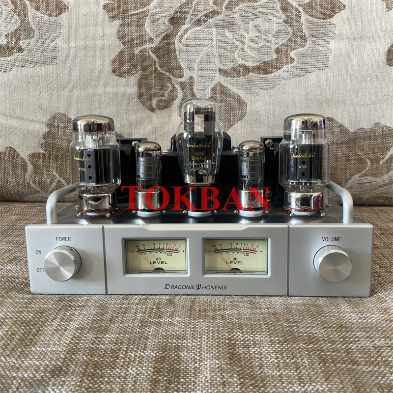 Tokban 15w * 2 KT88 Amplificatore valvolare Kit fai da te Vu Meter ad alta potenza Bluetooth 5.0 HIFI opzionale Amplificatore audio in classe A