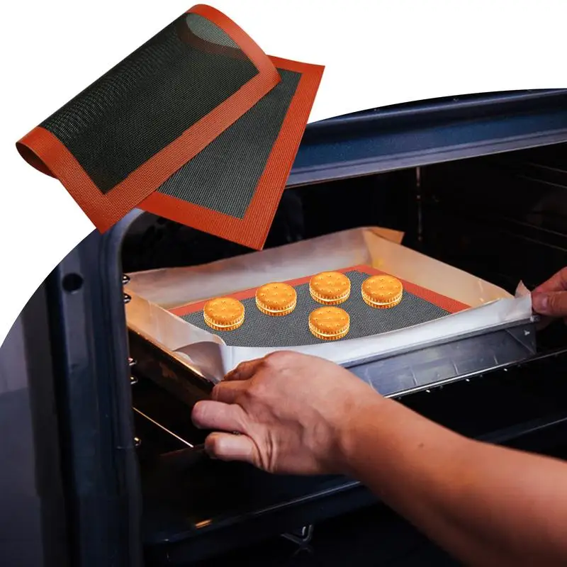 Silicone Baking Mat Food Grade Silicone Grill Heat Resistant Oven Baking Silicone Mat Baking Tray Baking Net Baking Kitchen Tool