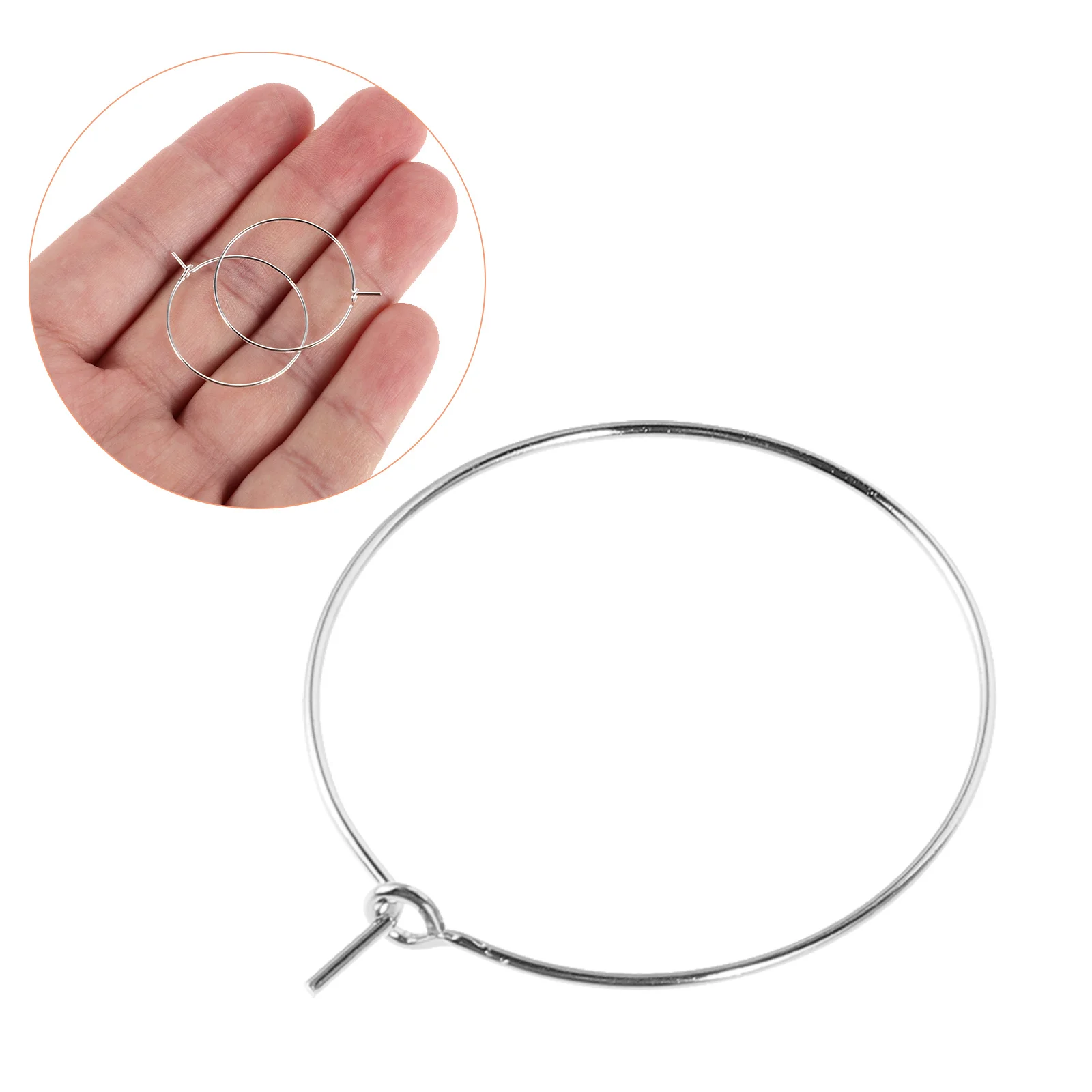 

200Pcs Metal Glass Markers 25mm Reusable Drink Identifiers Elegant Party Wine Charm Rings Wine Glass Charm Rings