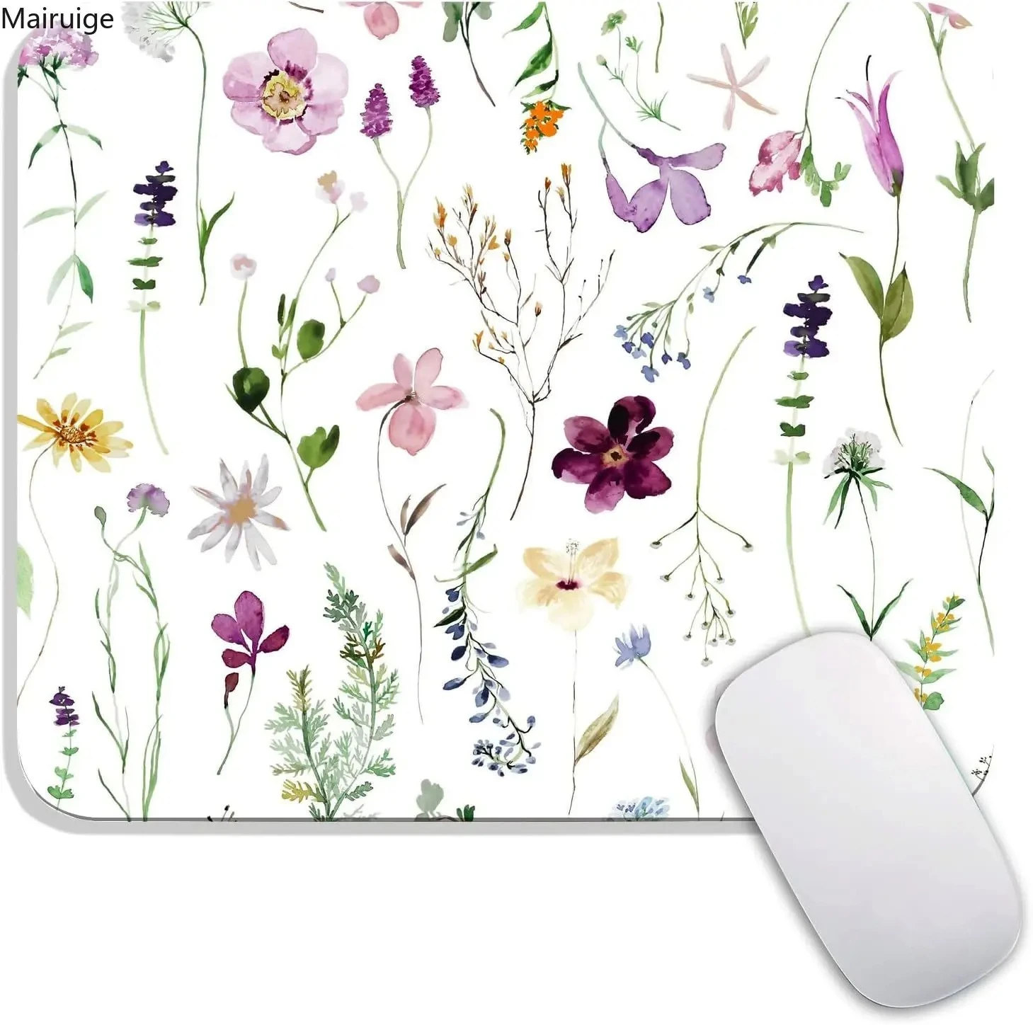 

Beautiful flowers and plants square mouse pad anti slip and washable mouse pad anti slip base suitable for office and home use