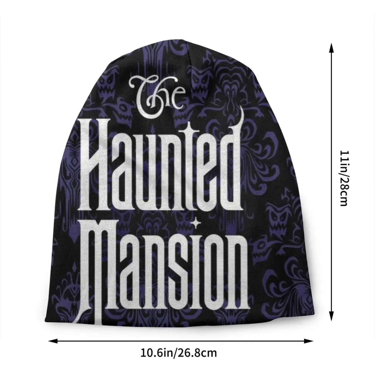 Haunted Mansion Skullies Beanies Caps Unisex Streetwear Winter Warm Knitted Hat Retro Vintage The Halloween Ghost Bonnet Hats