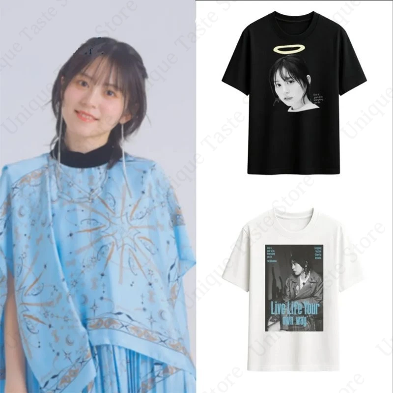 ‌Nakashima Yuki Print T Shirt Anime BanG Dream Roselia Imai Lisa Fashion T-shirt Men Women Cotton Summer Short Sleeve Tee Tops