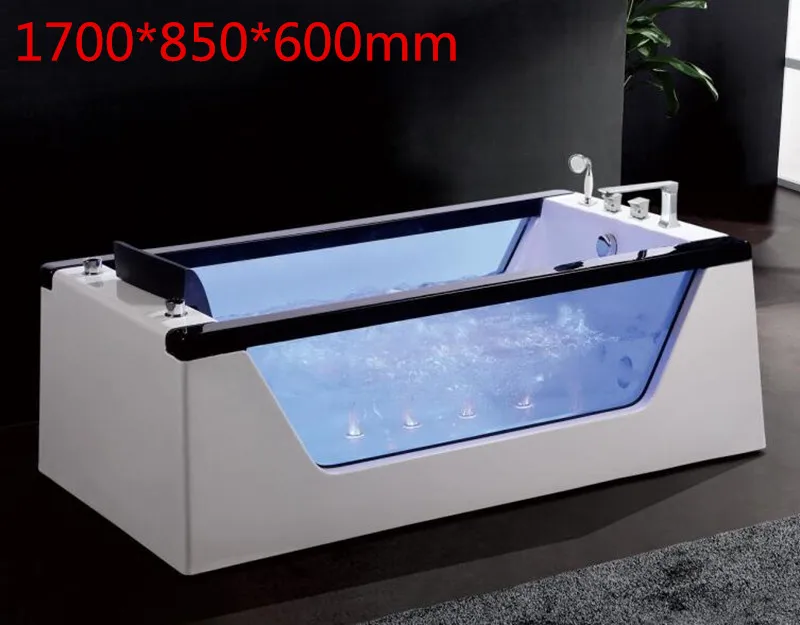 Rectangle acrylic bathtub independent single integrated surf bubble thermostatic Jacuzzi