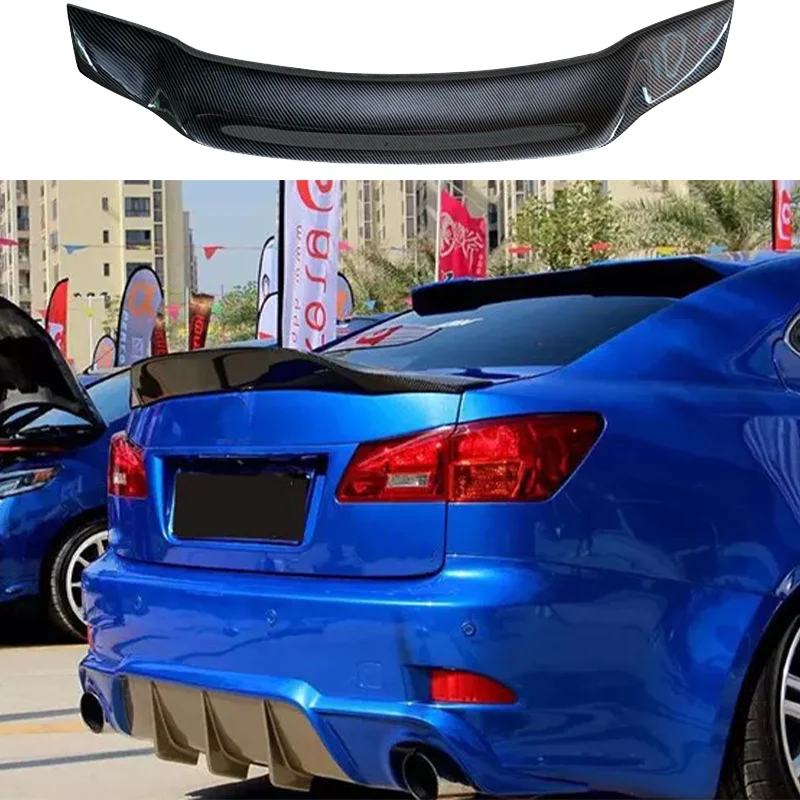 

For 2006-2012 Lexus IS250 100%Real Carbon Fiber Highquality Rear Spoiler Trunk Lid R Style