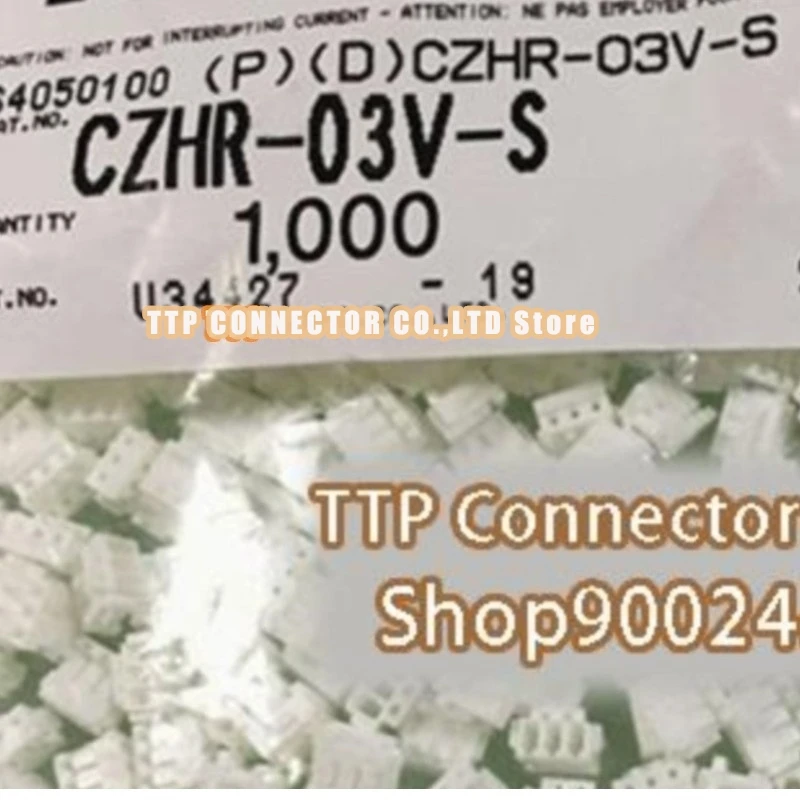 100pcs/lot Connector CZHR-03V-S  Plastic shell 3P 1.5mm Leg width 100% New and Origianl