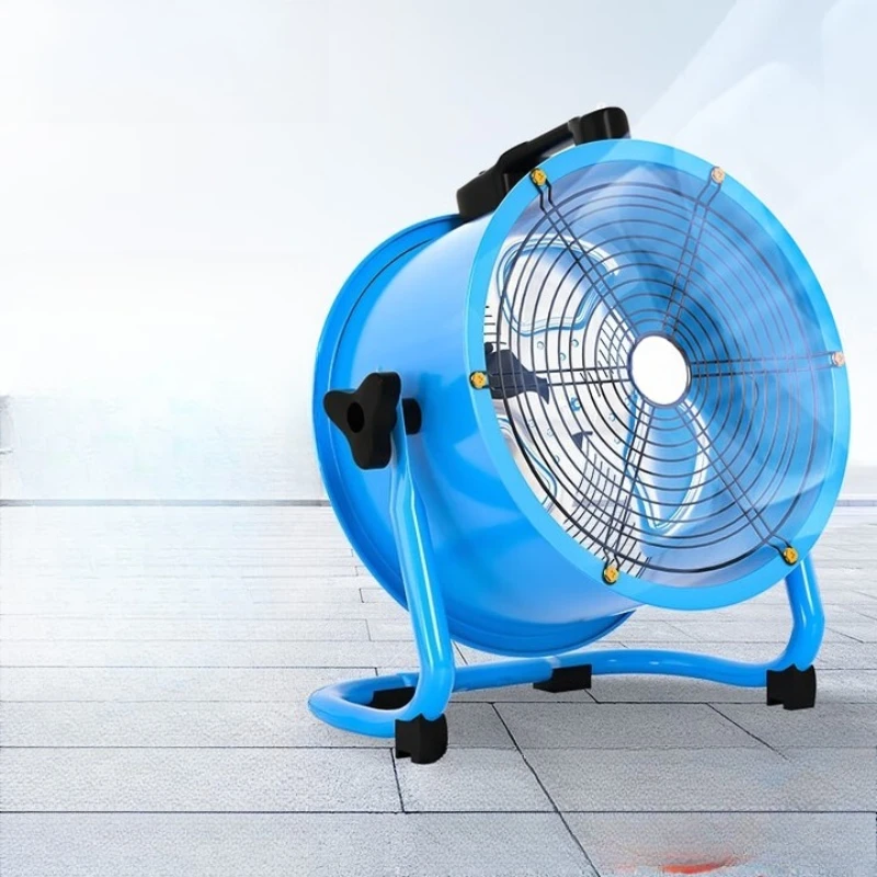 

axial flow fan industrial blower high-power floor blower exhaust 12 inch blue