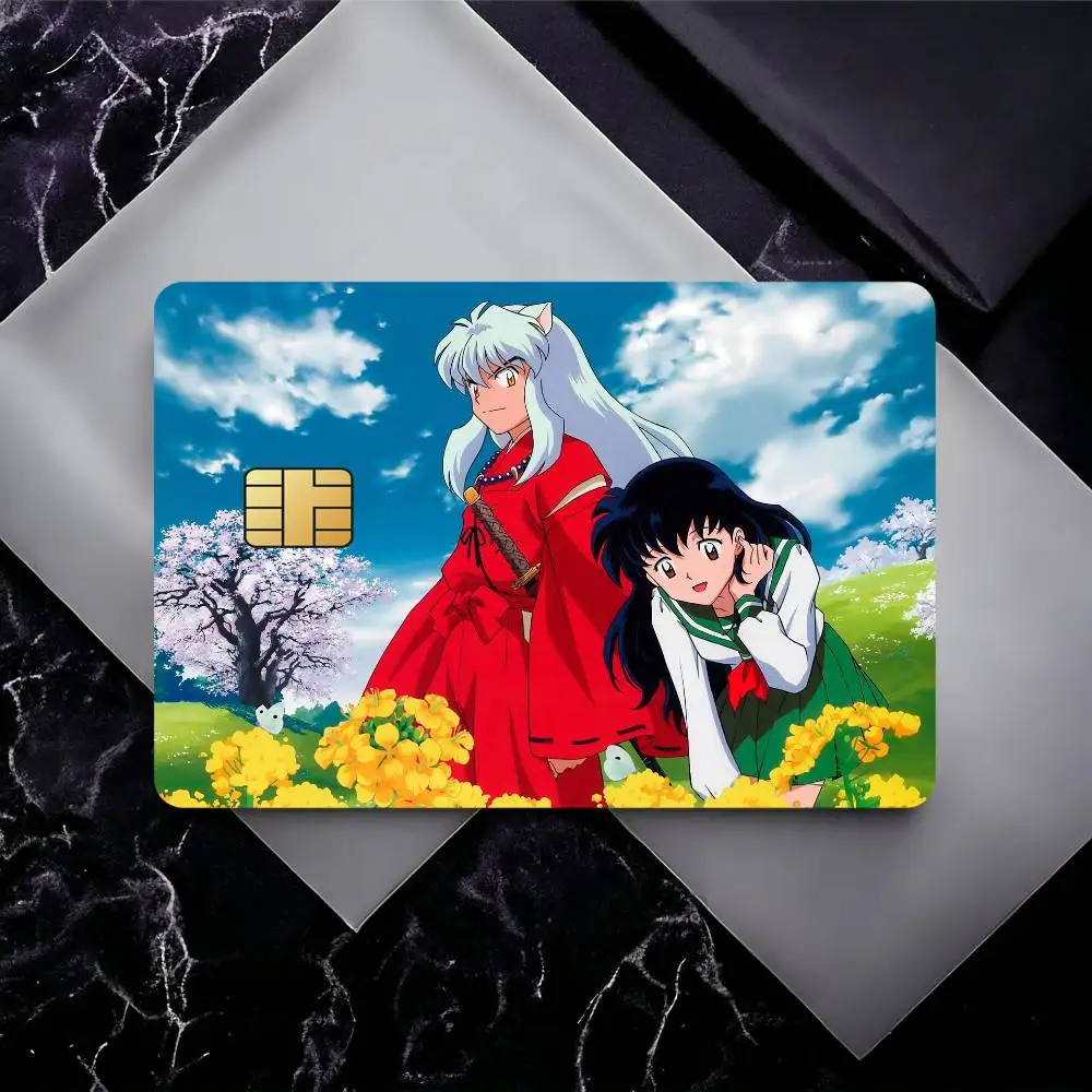 Anime I-Inuyasha Film Skin Card Sticker For Bank Bus Metro Credit Debit Card Waterproof
