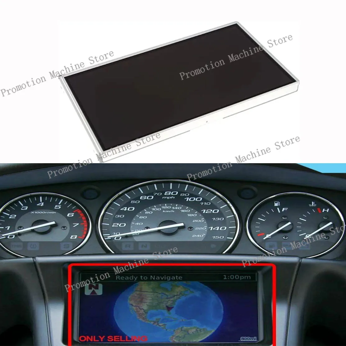 DASHBOARD LCD GPS RADIO DISPLAY FOR HONDA GL1800 GOLD WING 2007~2013 GAUGE DASH METAL Navigation Screen