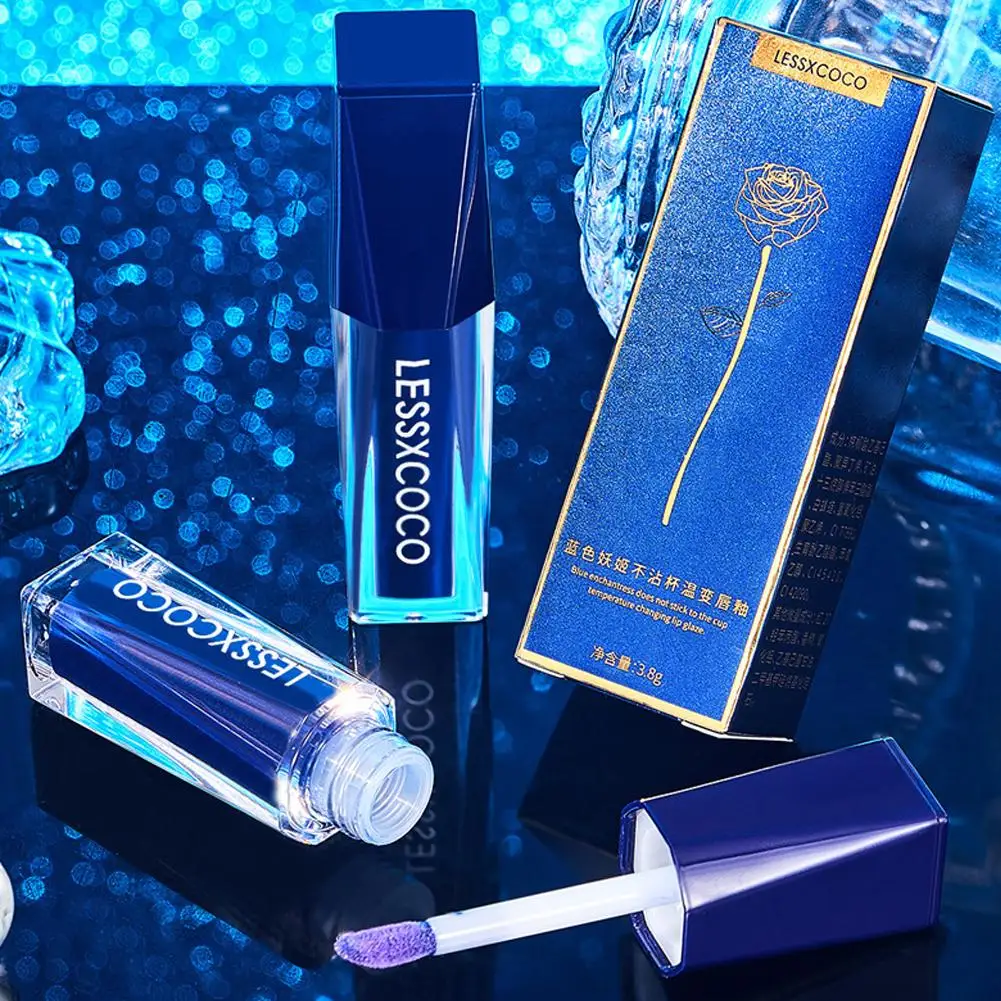 Lessxcoco-Sexy Gloss Shiny Color Changing Lip Balm, batom natural longo impermeável, duradouro hidratante, maquiagem feminina, T7a1