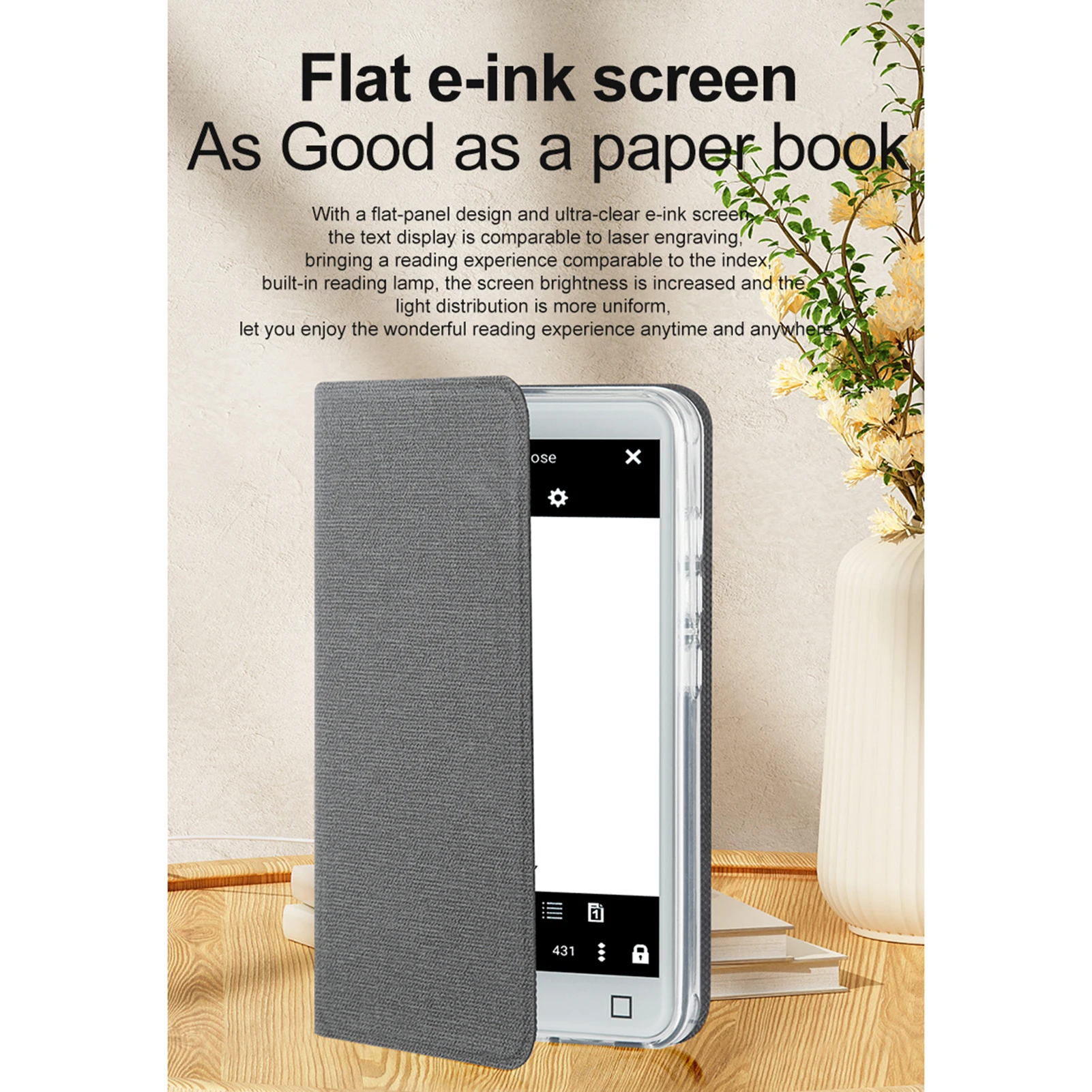 قارئ الكتب الإلكترونية مع كمبيوتر لوحي للكتابة اليدوية ، قارئ إلكتروني 5 بوصة ، مكبر صوت مدمج ، كاميرا 5 أمتار للتعلم خارج المنهج ، صوت وفيديو ، وقارئ PDF