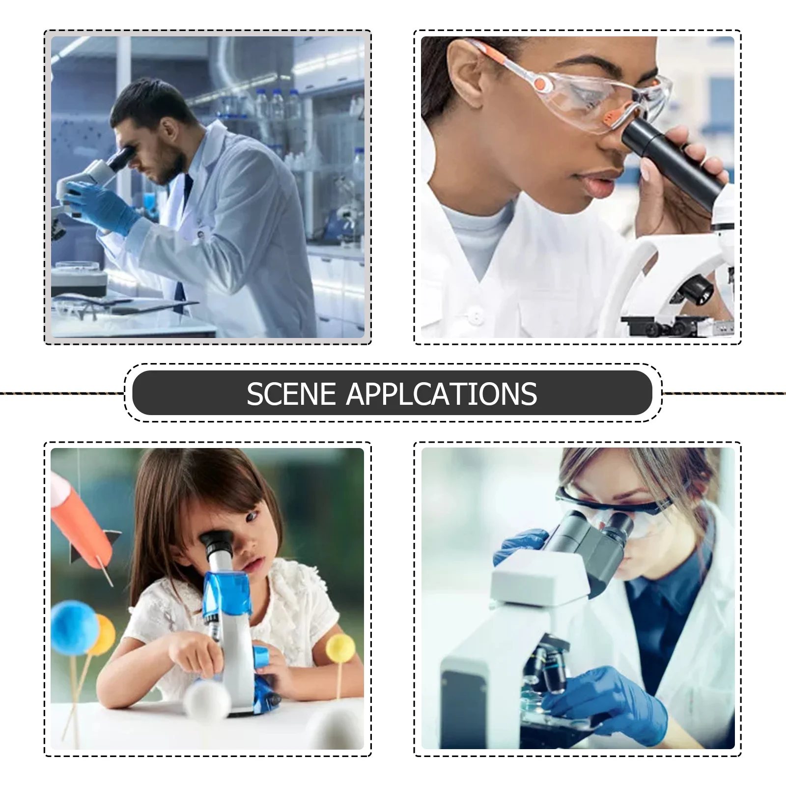 

5Pcs Glass Microscope Slides Prepared Oral Epithelial Cells Clear Transparent Biology Science Learning Demonstration Slides