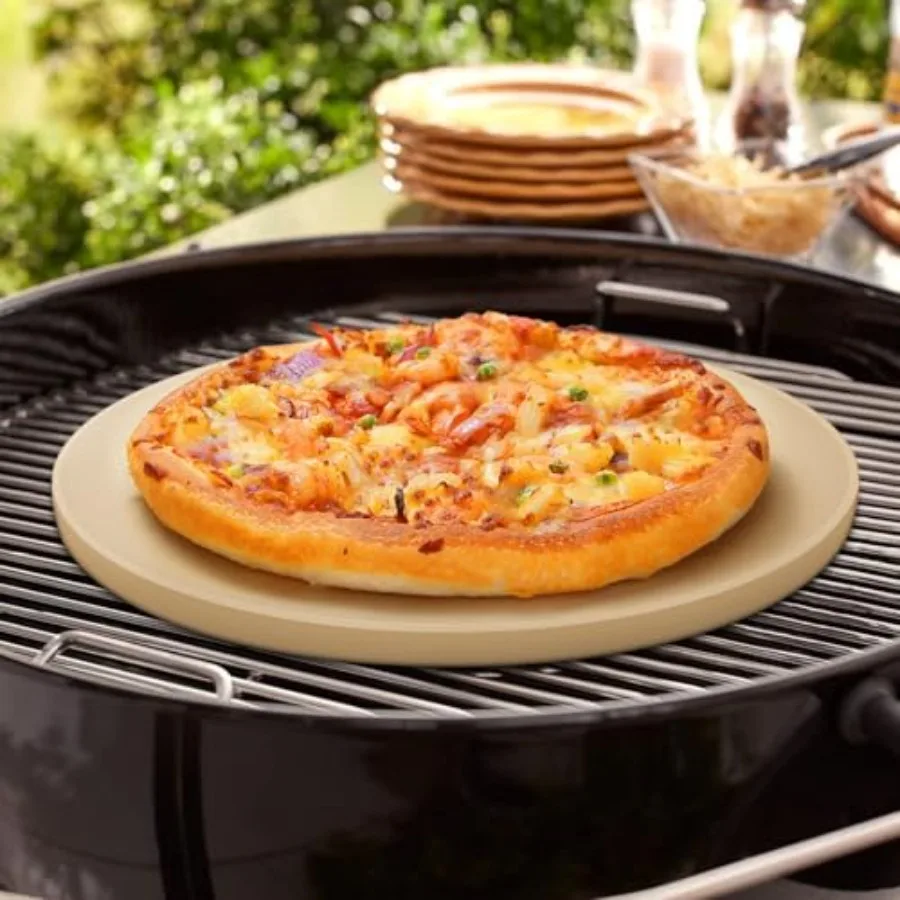 16 Inch Round Pizza Stone, Heavy Duty Cordierite Bread Baking Stone for Oven and Grill, Thermal Shock Resistant, Ideal for Baki