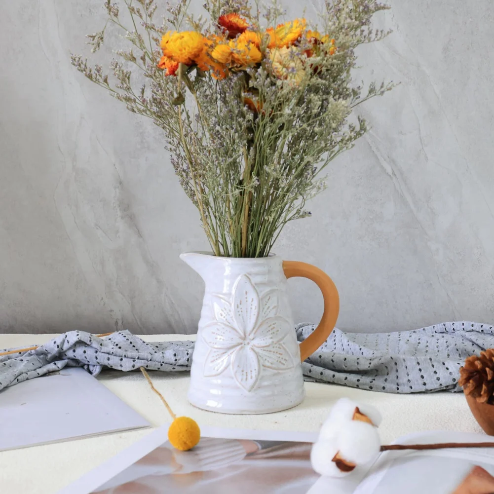 

AA01-Country Farmhouse Vase Desktop Flower Arrangement Decoration Is Very Suitable For Living Room & Dining Room Decoration