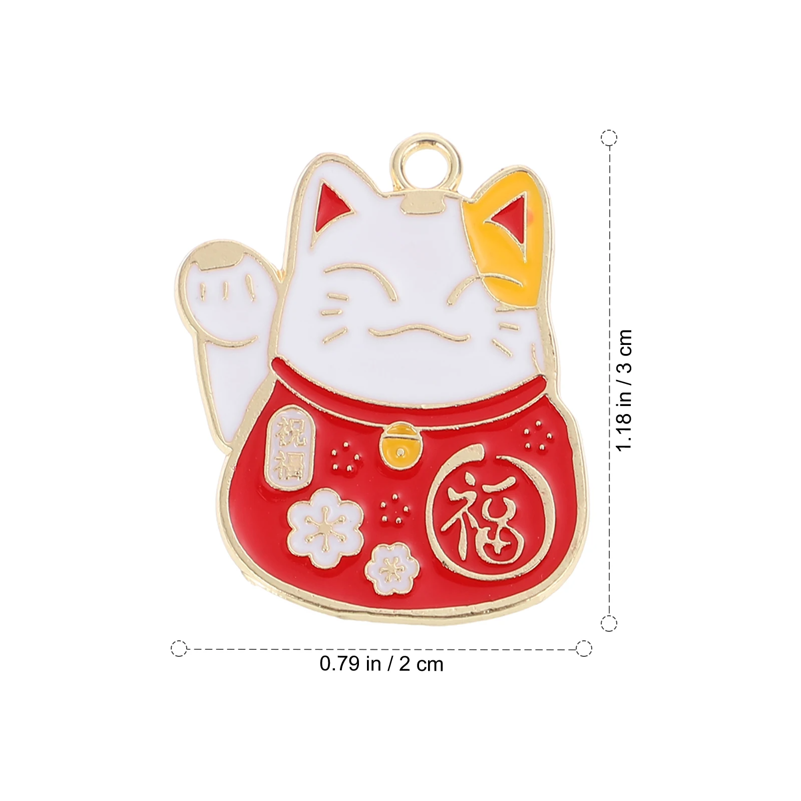 

20pcs Keychains Key Chain Pendant DIY Charms Cat Shaped Accessories Cartoon Bulk Pendants Jewelry Making Crafts Lightweight