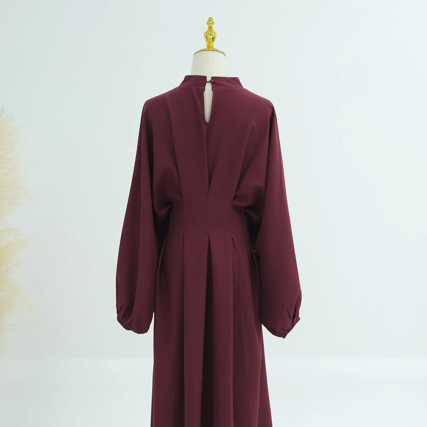 Muslimischen Modest Kleid Kaftan Gebet abaya Ramadan Leinen Abaya Dubai Türkei Islam Kleidung Frauen Kebaya Robe Arabe Femme Musulmane