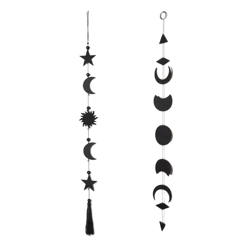 Wall Hanging Ornaments Moon Garlands Wall Bohemian Pendant Art