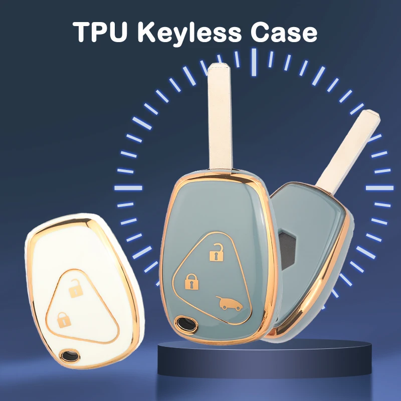 

Jingyuqin Мягкий чехол из ТПУ для ключей от автомобиля для Renault Clio Trafic Twingo Kangoo Master Modus Dacia Duster Sandero, аксессуары для защиты