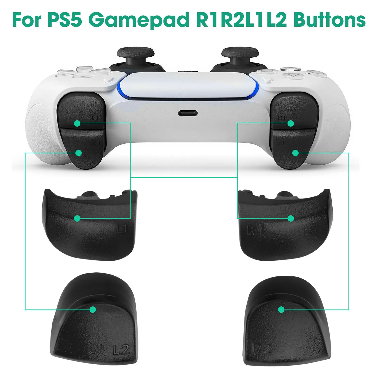 1 комплект сменных кнопок с рукояткой для большого пальца, набор инструментов для контроллера Sony PS5 DualSense, высококачественные ручки с клавишной крышкой, аксессуары для ремонта