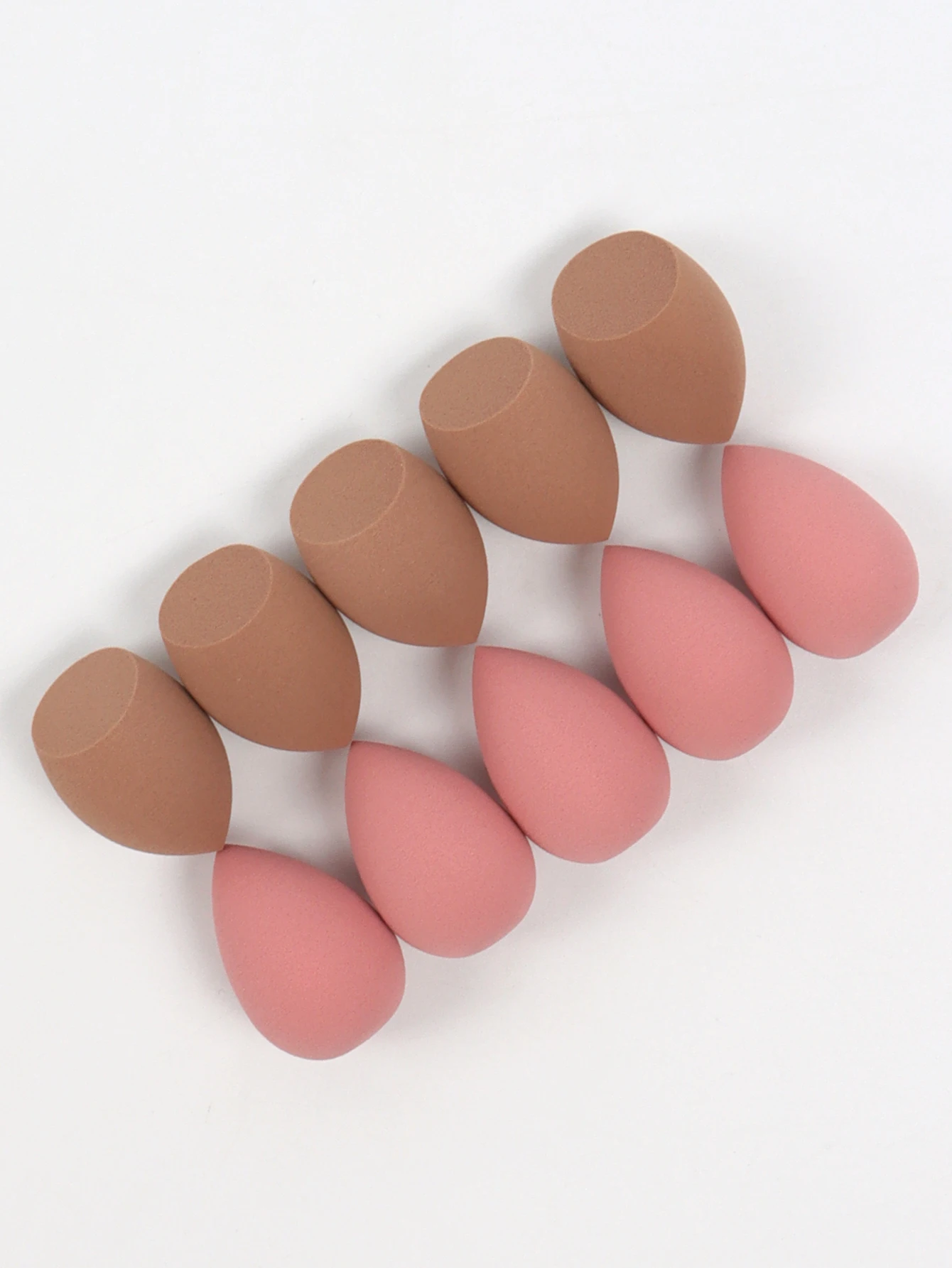 10 Mini Makeup Sponges (Egg Egg). Foundation Blend Beauty Sponge, Liquid, Cream & Powder Flawless, Multicolor Makeup Sponge, Lat