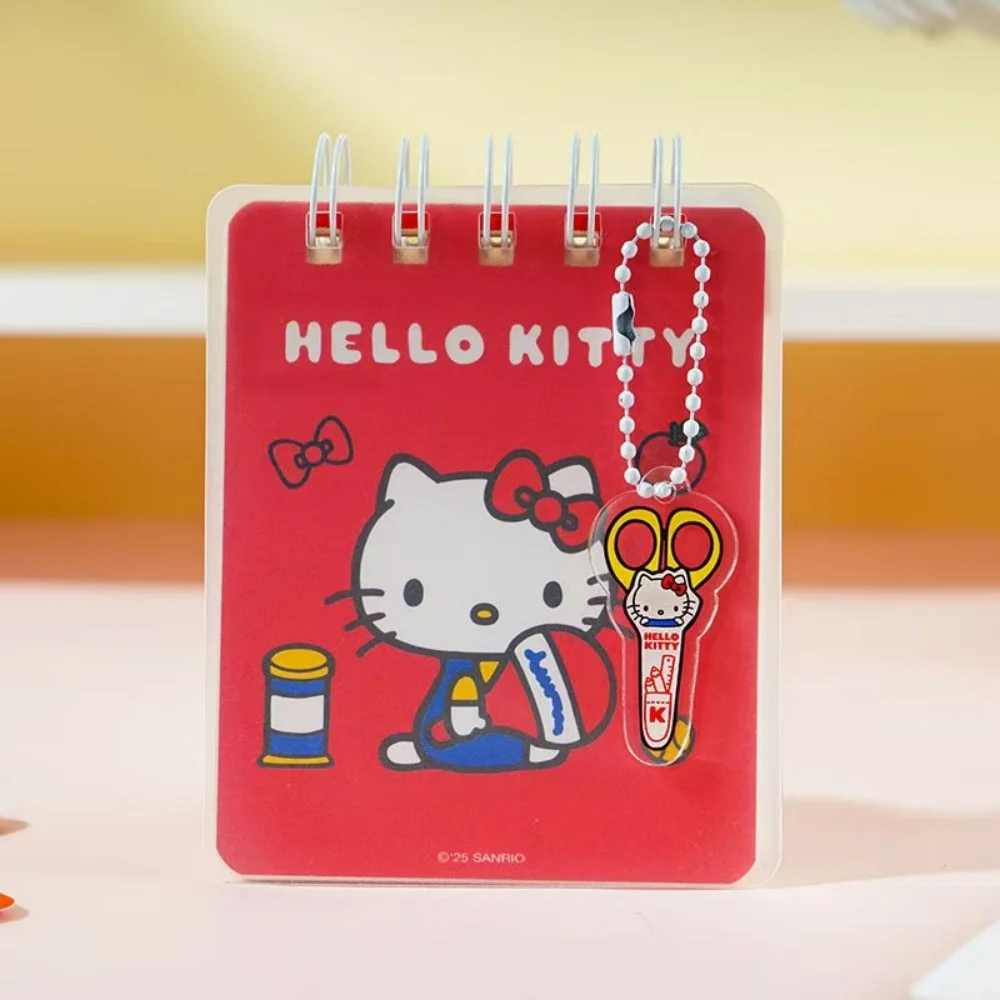 สมุดโน้ตแบบพลิกเปิดลายการ์ตูนแท้จากซานริโอ้ เฮลโล คิตตี้ น่ารัก พกพาสะดวก เหมาะสำหรับนักเรียน วางแผนงาน ใช้ในโรงเรียน ของรางวัล ของขวัญสำหรับเด็กผู้หญิง