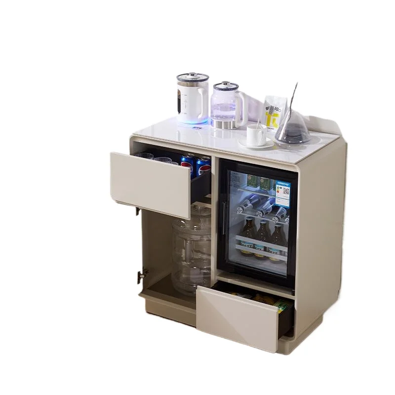 

New household tea bar machine cabinet integrated cabinet with refrigerator refrigerated ice bar intelligent embedded side
