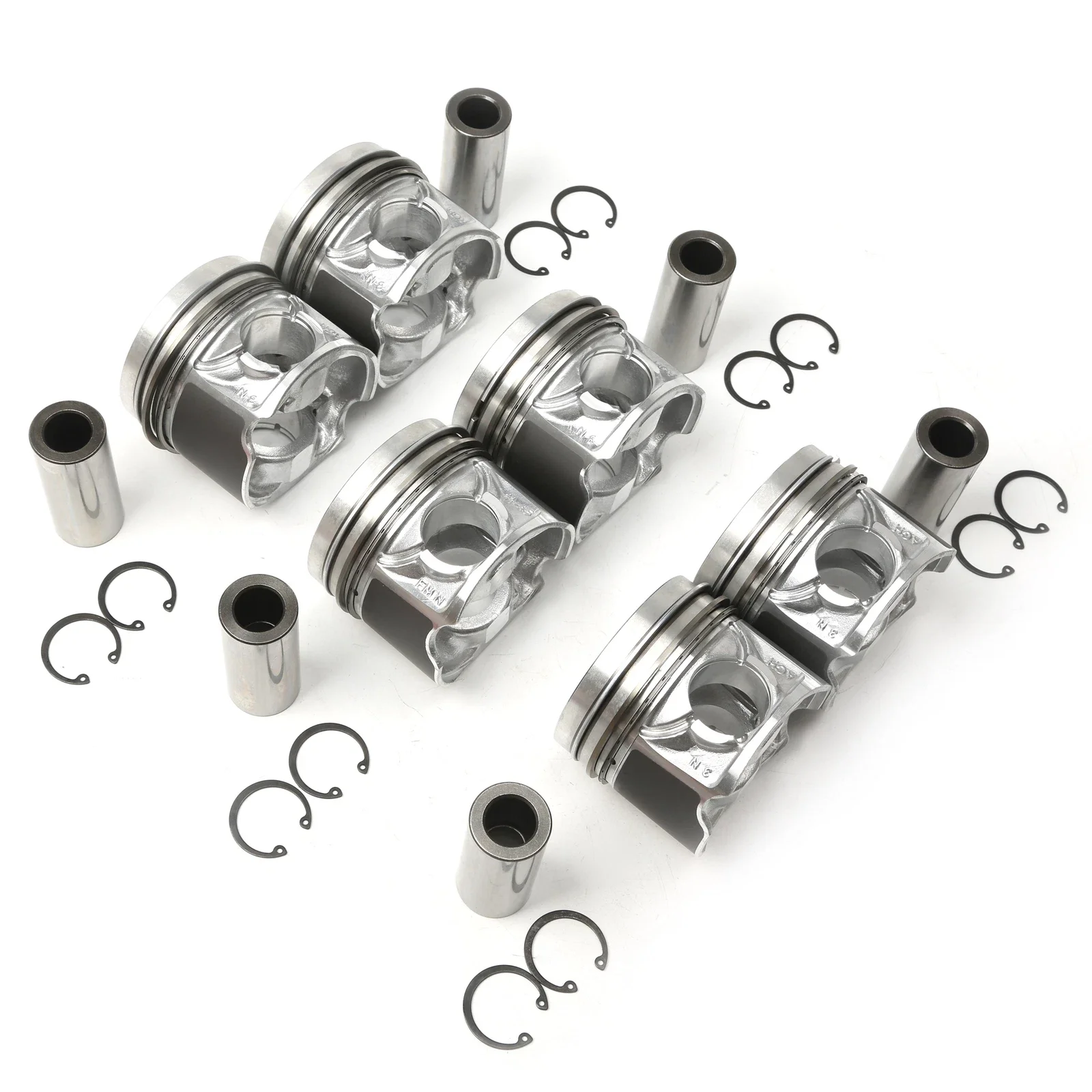 STD 6pcs Engine Part Piston & Rings Kit Fit 3.0 L Diesel 07-18 CUDC CLA CRC For AUDI A4 A5 A6 A7 A8 Q5 Q7 VW TOUAREG TDI quattro - Image 2