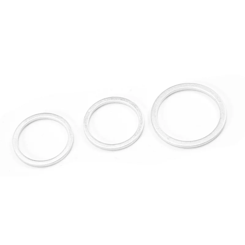 

AX83-450Pcs Алюминиевая прокладка Алюминиевая плоская шайба Комбинация алюминиевого уплотнительного кольца