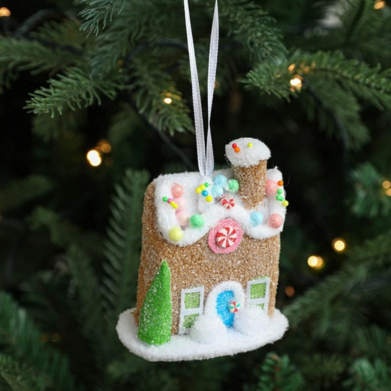 Foam Ice Cream/Cottage/Snowman/Horse Ornament Christmas Tree Hanging Decoration