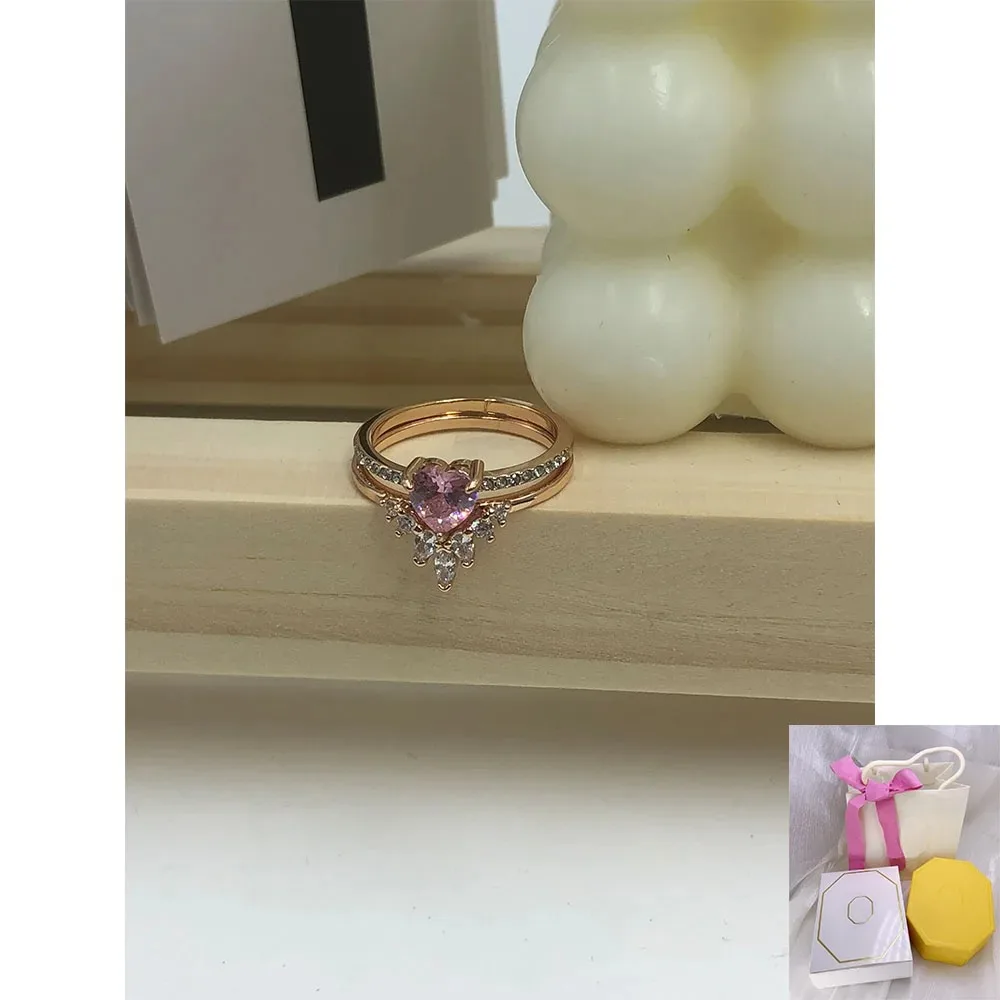 

Новое модное хит продаж, кольцо Love из розового золота, высококачественный изысканный праздничный романтический подарок