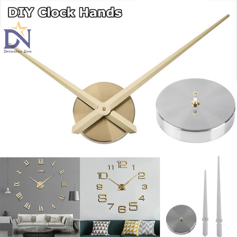 New Big Size  for 3D Wall Clock Modern Home Decor Brief DIY Large Clock Needles Quartz Hour Hands Accessories Mechanism