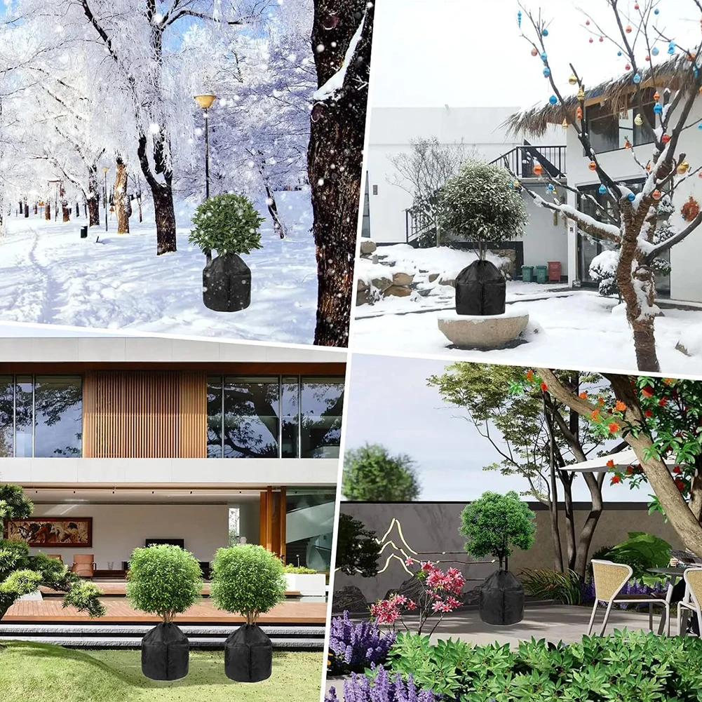 

1/3 упаковки, сумки для защиты от мороза, зимняя защита для горшков, изоляционный чехол для растений, антифризный чехол, зимняя защита для горшечных растений