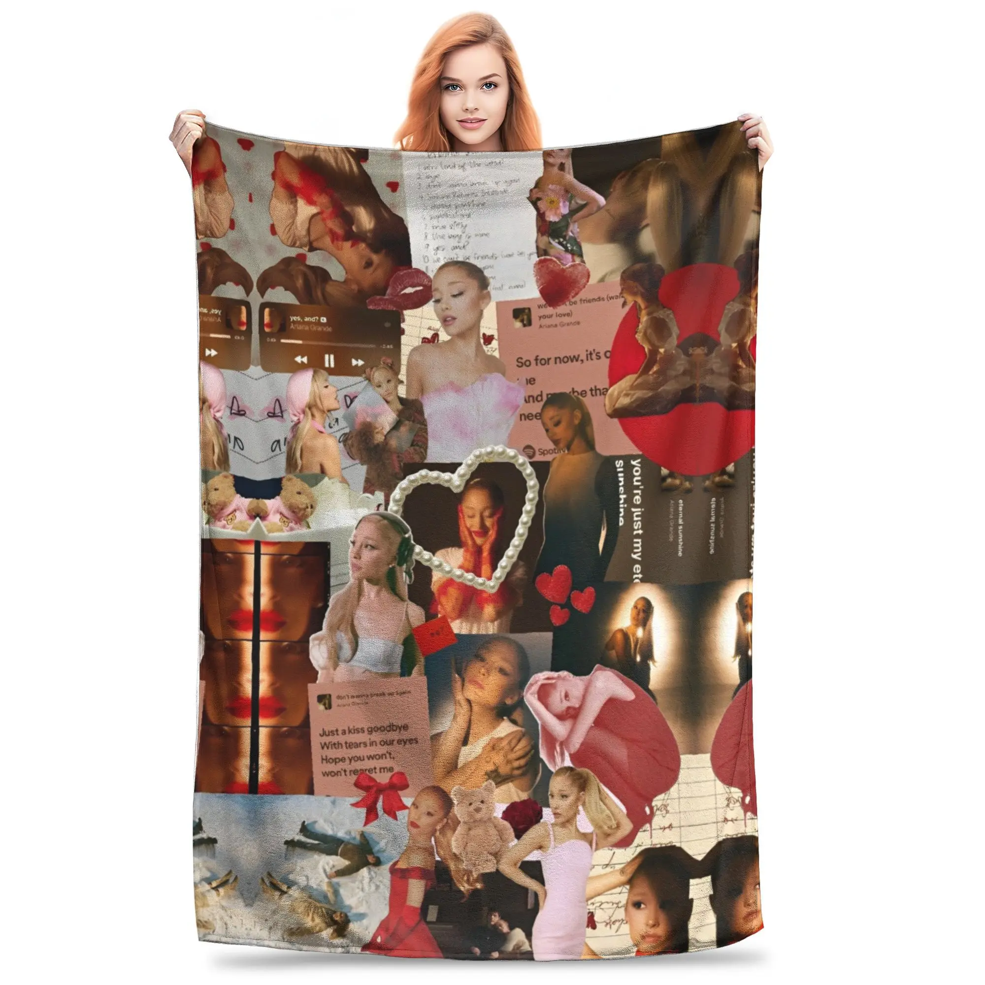 Ariana Grande Blanket Ariana Grande Eternal Sunshine Flannel Awesome Warm Throw Blankets for Coverlet Decoration