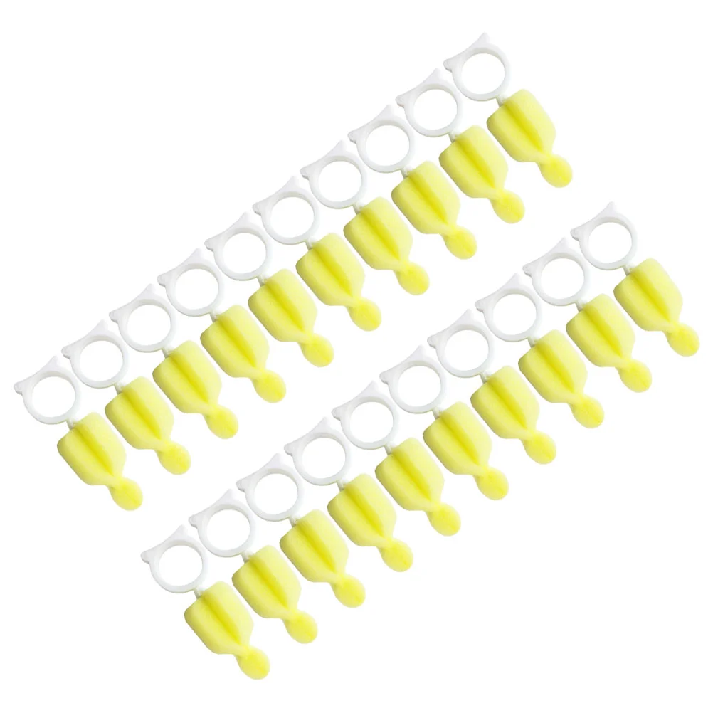 20 Pcs Pacifier Cleaning Brush Sponge Cleaner for Bottle Baby Bottles Ball Plastic Portable Newborn Shot Straw